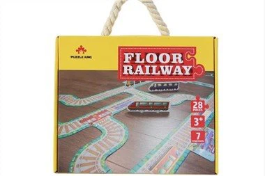 γιγαντιαίο παζλ σιδηροδρομικών δαπέδων